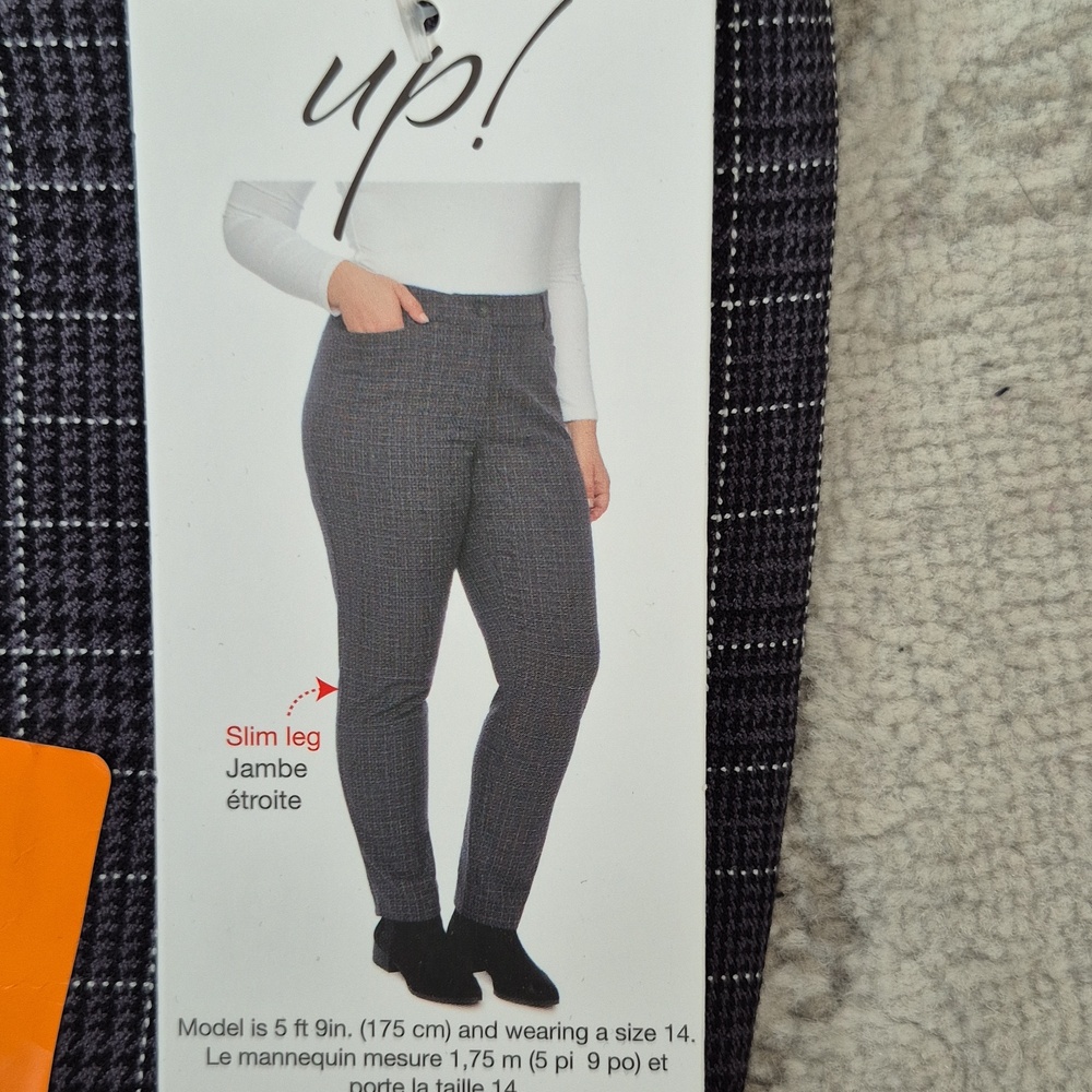 Size 16x30: UP! Plaid Pants Classic Stretch Dress Pants